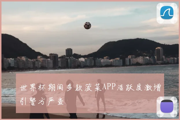 世界杯期间多款菠菜APP活跃度激增引警方严查